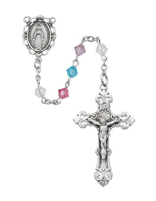 Multi Swarovski Crystal Bead Rosary
