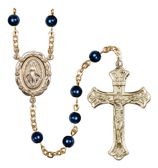 Gold-Plated 6mm Miraculous Rosary