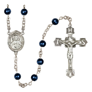 Sterling Silver 6mm Scapular Rosary