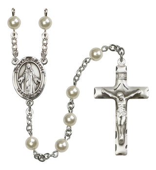 Sterling Silver 6mm Our Lady of Peace Rosary
