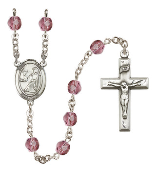 Silver-Plated 6mm Saint Luke the Apostle Rosary