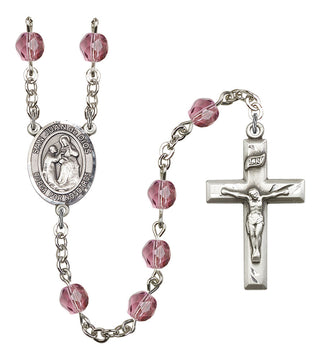 San Juan de Dios Rosary with Amethyst Beads