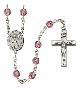 Silver-Plated 6mm Saint Sebastian / Dance Rosary