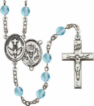Silver-Plated 6mm Confirmation/Chalice Rosary