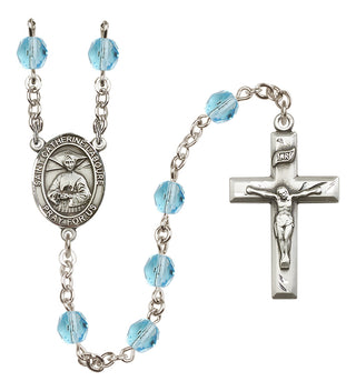 Silver-Plated 6mm Saint Catherine Laboure  Engraved Catholic Rosaries