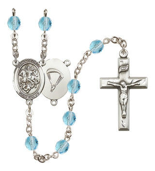 Silver-Plated 6mm Saint George / Paratrooper Rosary
