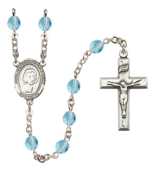 Silver-Plated 6mm Saint John Baptist de la Salle  Engraved Catholic Rosaries