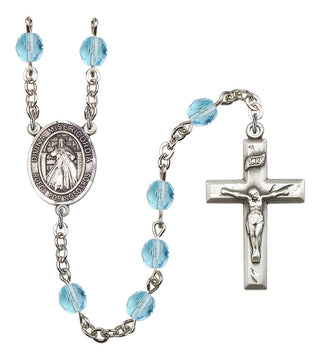 Divina Misericordia Rosary with Aqua Beads