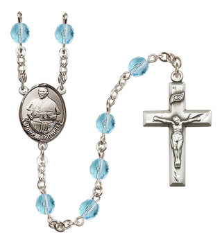 Silver-Plated 6mm Pope Francis Rosary