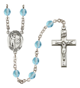 Silver-Plated 6mm Saint Sebastian / Golf Rosary