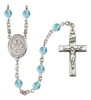 Silver-Plated 6mm Saint Sebastian / Choir Rosary