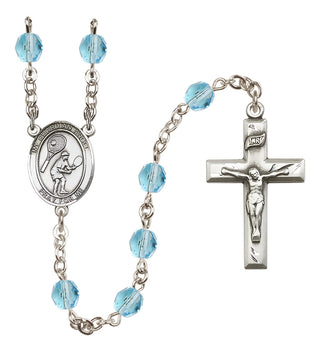 Silver-Plated 6mm Guardian Angel/Tennis Rosary