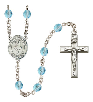 Silver-Plated 6mm Guardian Angel/Dance Rosary