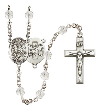 Silver-Plated 6mm Saint George / EMT Rosary