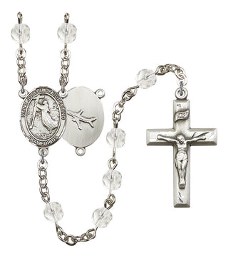Saint Joseph of Cupertino Rosary with Crystal Beads