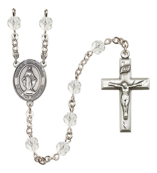 Silver-Plated 6mm Virgen Milagrosa Rosary