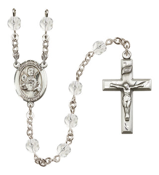 Silver-Plated 6mm Saint Raymond Nonnatus  Engraved Catholic Rosaries