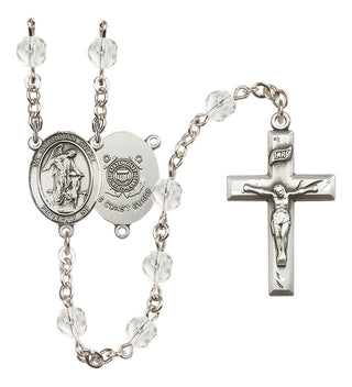 Silver-Plated 6mm Guardian Angel/Coast Guard Rosary