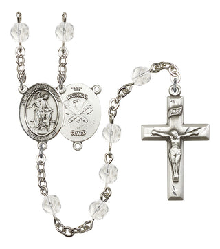 Guardian Angel and Nat'l Guard Rosary with Crystal Beads