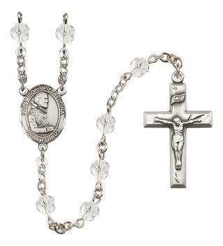 Silver-Plated 6mm Saint Pio of Pietrelcina  Engraved Catholic Rosaries