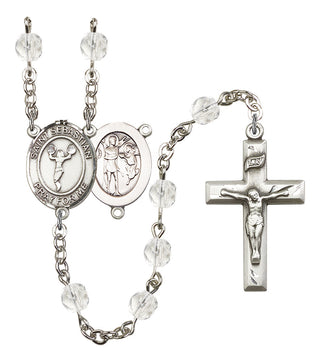 Saint Sebastian and Cheerleading Rosary with Crystal Beads