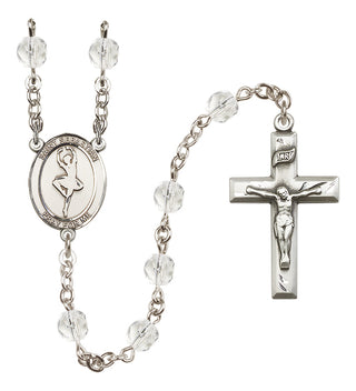Silver-Plated 6mm Saint Sebastian/Dance Rosary