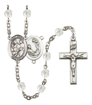Saint Cecilia and Marching Band Rosary with Crystal Beads