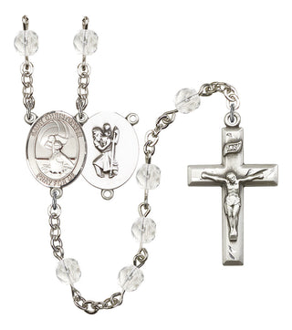 Saint CHRISTOPHER and Water Polo-Women Rosary with Crystal Beads