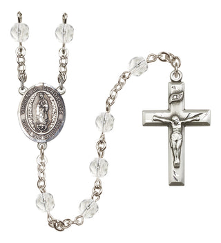 Silver-Plated 6mm Virgen de Guadalupe  Engraved Catholic Rosaries