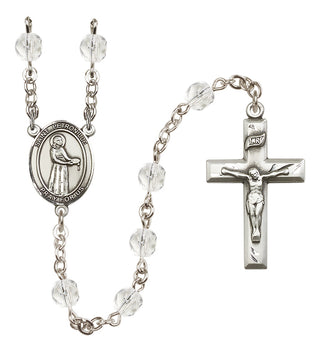 Silver-Plated 6mm Saint Petronille  Engraved Catholic Rosaries