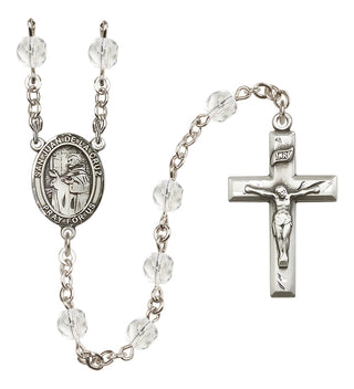 Silver-Plated 6mm San Juan de la Cruz  Engraved Catholic Rosaries