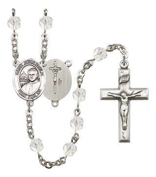 Saint John Paul II Rosary with Crystal Beads