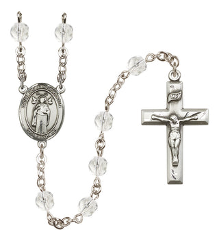 Silver-Plated 6mm Saint Ivo of Kelmartin  Engraved Catholic Rosaries