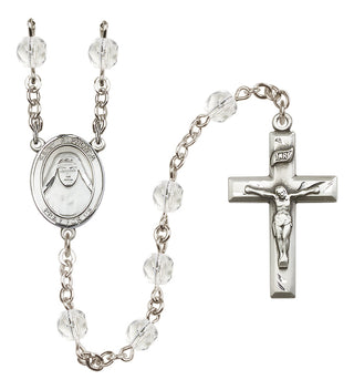 Silver-Plated 6mm Saint Alphonsa of India  Engraved Catholic Rosaries