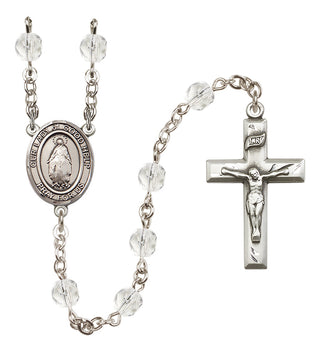 Silver-Plated 6mm Our Lady of Good Help  Engraved Catholic Rosaries