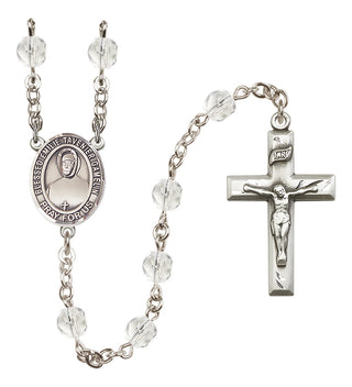 Silver-Plated 6mm Blessed Emilie Tavernier Gamelin  Engraved Catholic Rosaries