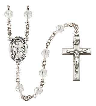 Silver-Plated 6mm Saint Sebastian / Golf Rosary