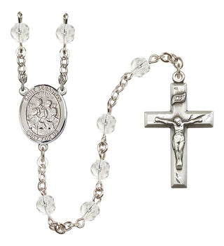 Silver-Plated 6mm Saint Sebastian / Choir Rosary