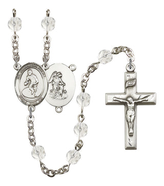 Guardian Angel and Wrestling Rosary with Crystal Beads