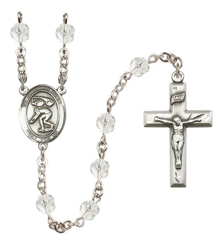 Silver-Plated 6mm Guardian Angel/Swimming Rosary