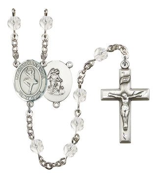 Guardian Angel and Dance Rosary with Crystal Beads