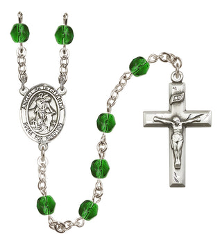 Silver-Plated 6mm Angel de la Guardia  Engraved Catholic Rosaries