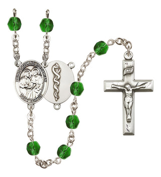Silver-Plated 6mm Saints Cosmas & Damian / Doctors Rosary