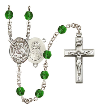 Silver-Plated 6mm Our Lady of Mount Carmel Rosary