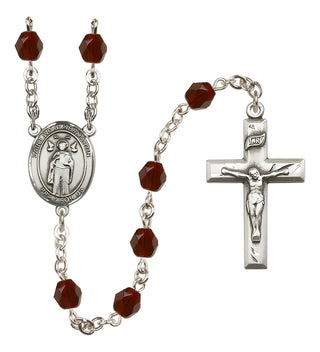 Silver-Plated 6mm Saint Ivo of Kelmartin  Engraved Catholic Rosaries