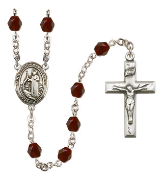 Silver-Plated 6mm Saint Raymond of Penafort  Engraved Catholic Rosaries