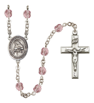 Silver-Plated 6mm Virgen de la Divina Providencia  Engraved Catholic Rosaries