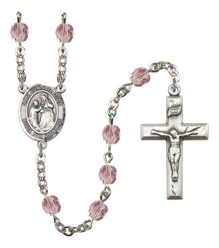 San Juan de Dios Rosary with Light Amethyst Beads