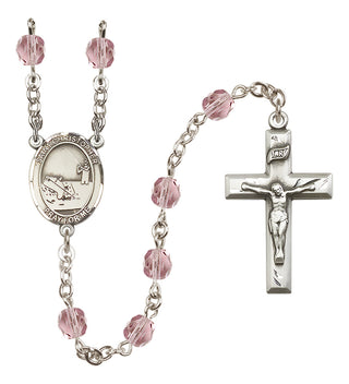 Silver-Plated 6mm Saint Christopher / Fishing Rosary