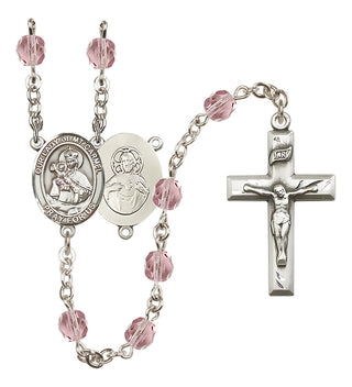 Silver-Plated 6mm Our Lady of Mount Carmel Rosary